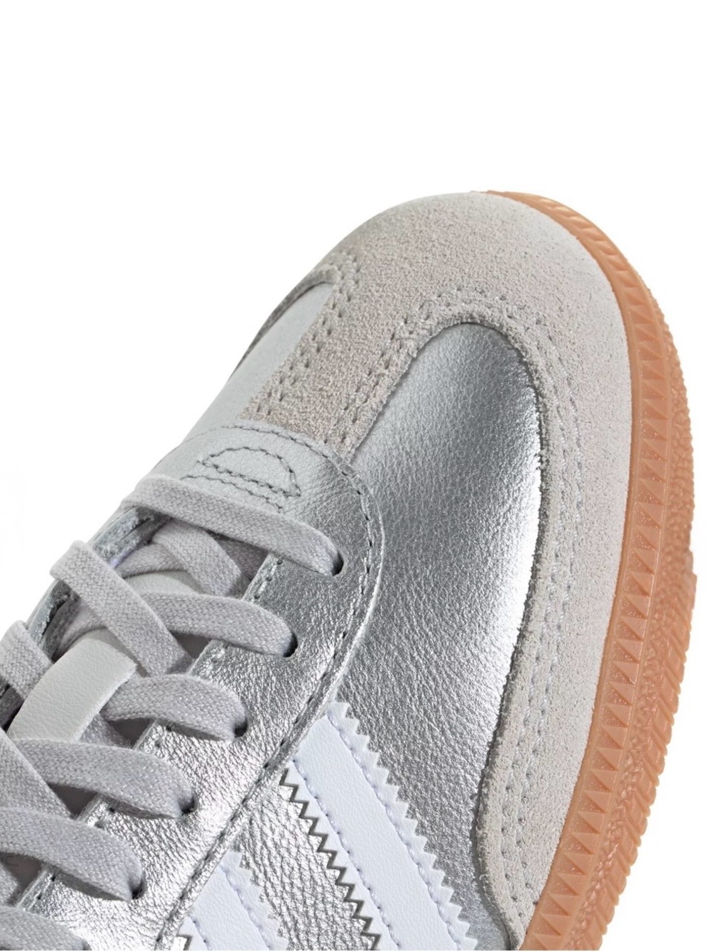 adidas Originals Silver, White and Gum-Soled Women's Sneakers - Picture 8 of 9